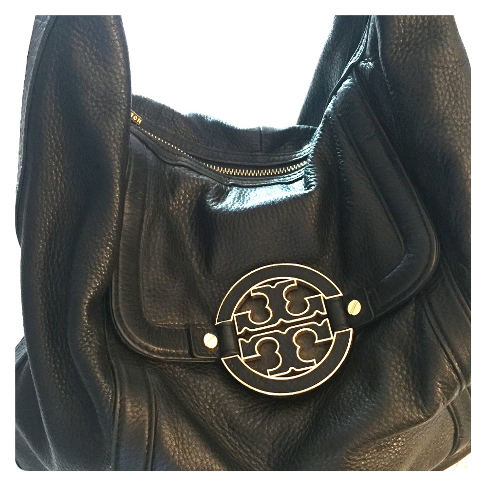 Tory Burch Black Amanda Hobo